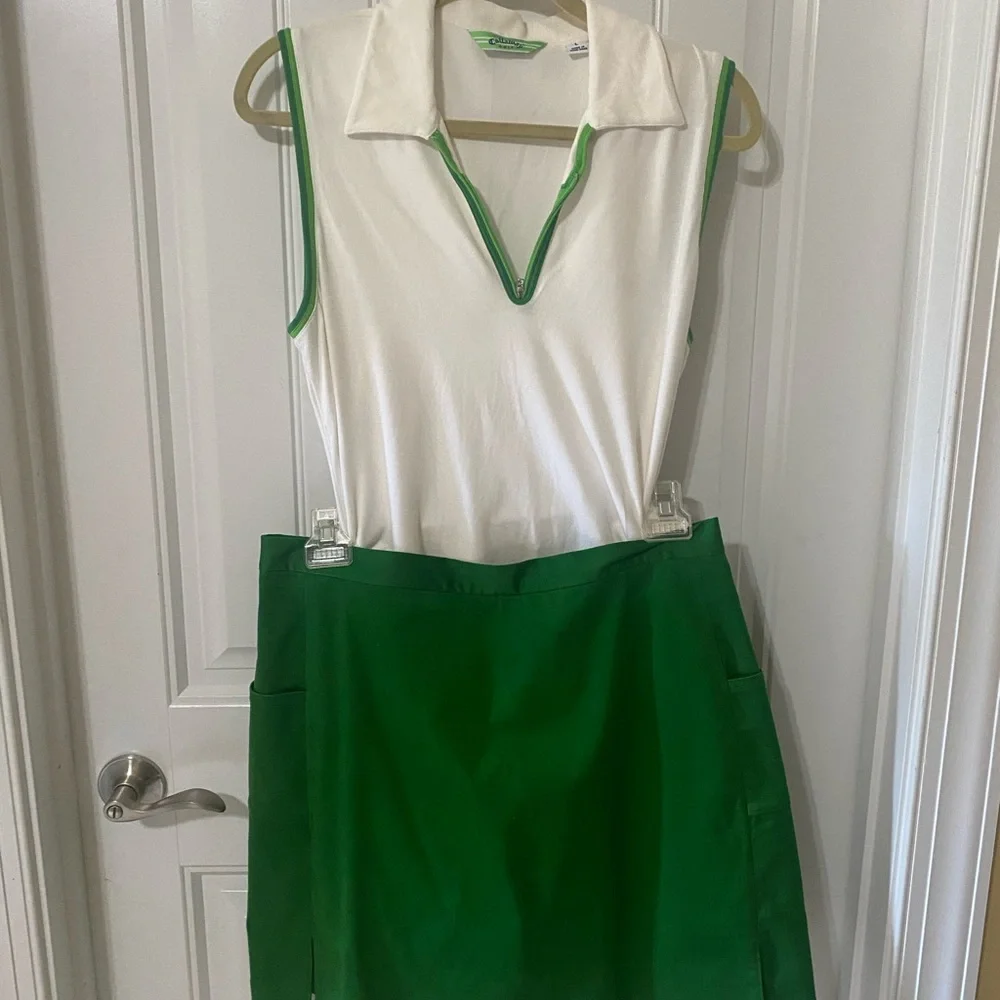 Callaway White and Green Golf Polo - Picture 1 of 7